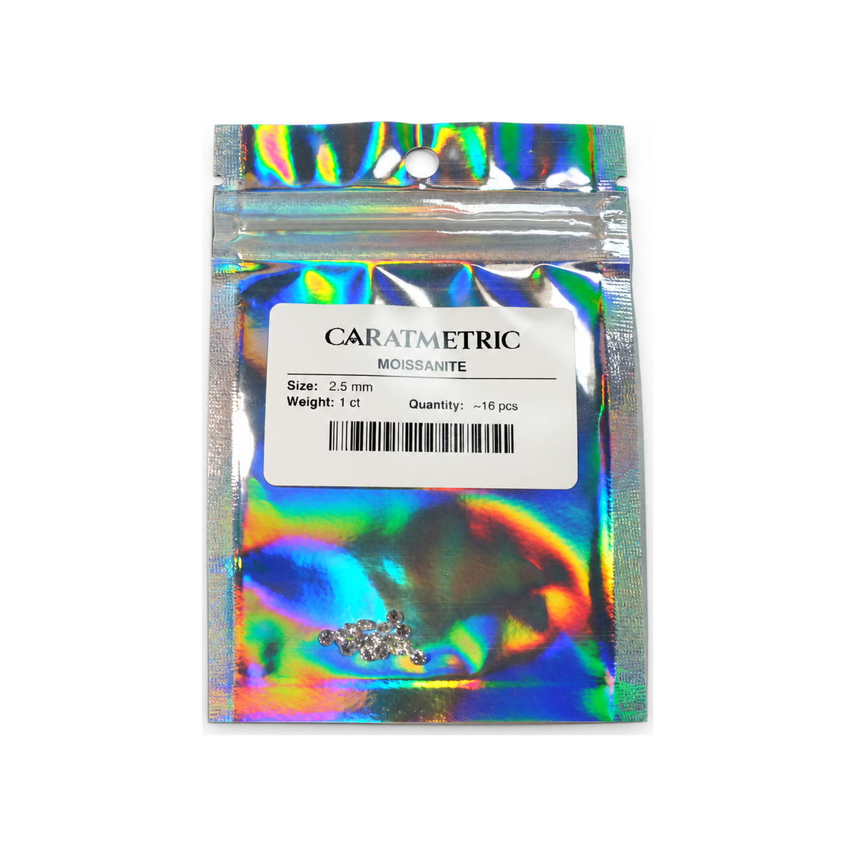 1 CT Round Moissanite Melee – Choose Size