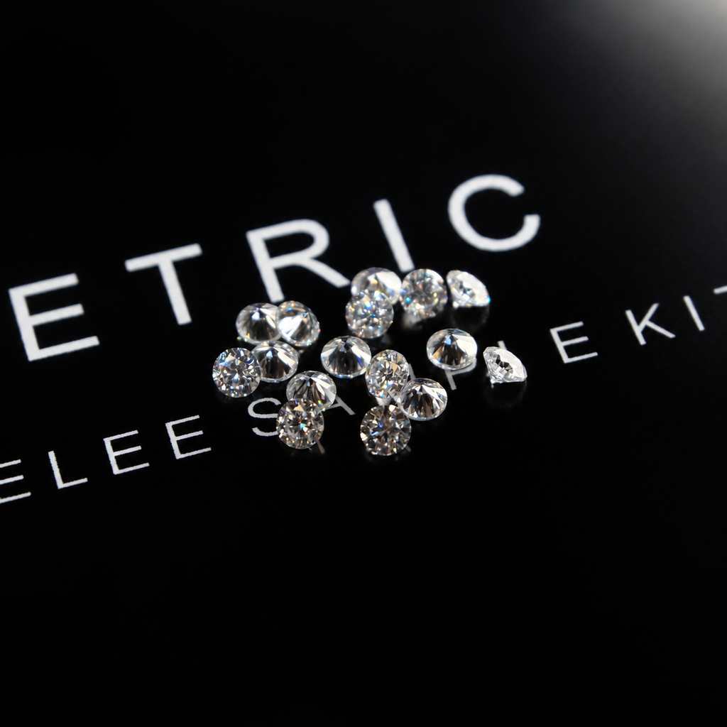 Moissanite Melee Sample Pack – 6 Sizes, ~1 CT