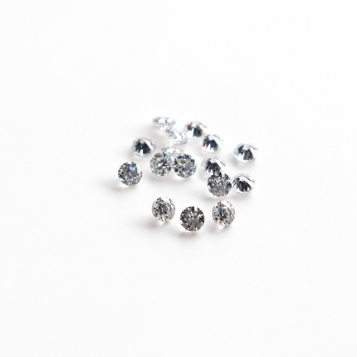 0.8mm Round Moissanite Melee